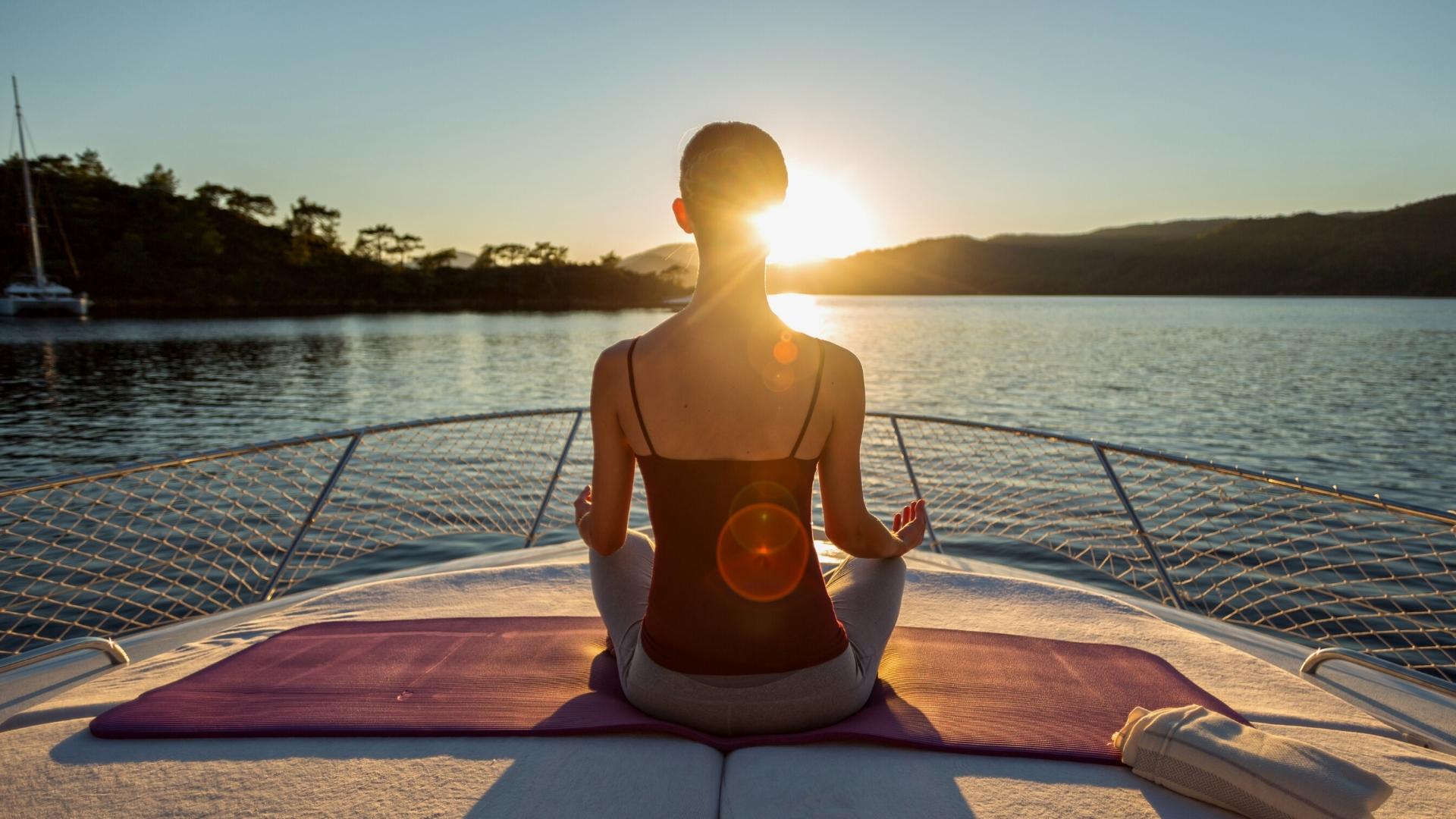 Yoga onboard your yacht in Ibiza