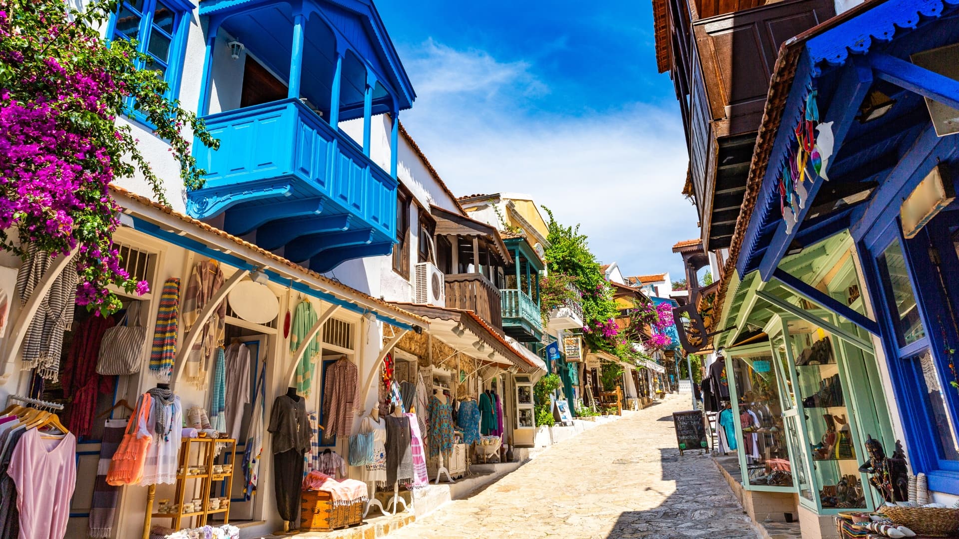 Enjoy the town of Kaş with your family while on yacht charter in Turkey