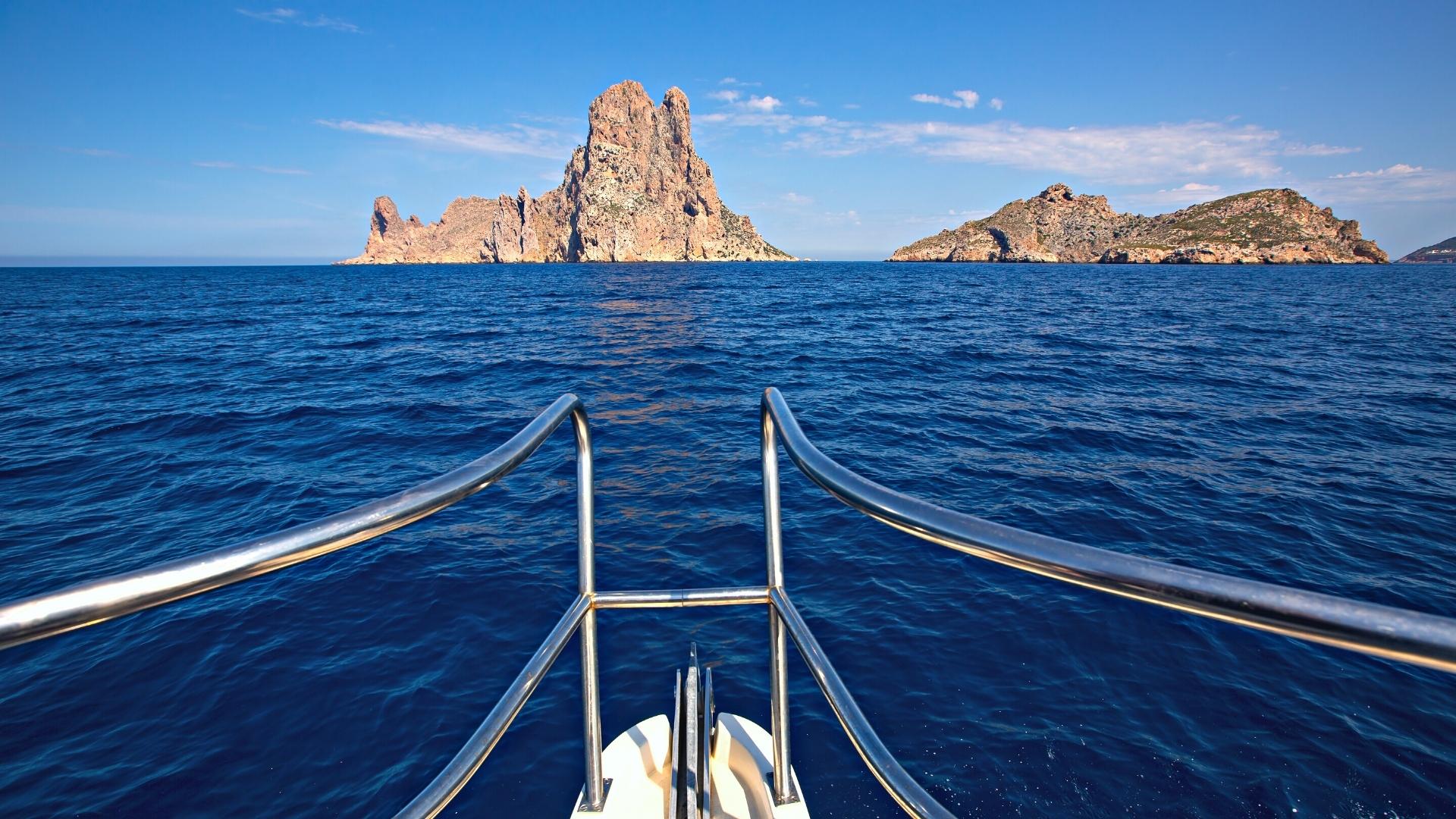 Rent a private yacht and relax at these pieces of paradise in the island of Ibiza