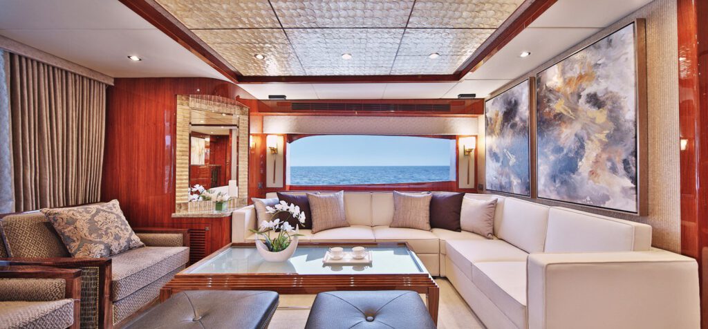 JOHNSON 80′ FLYBRIDGE W/HYDRAULIC PLATFORM
